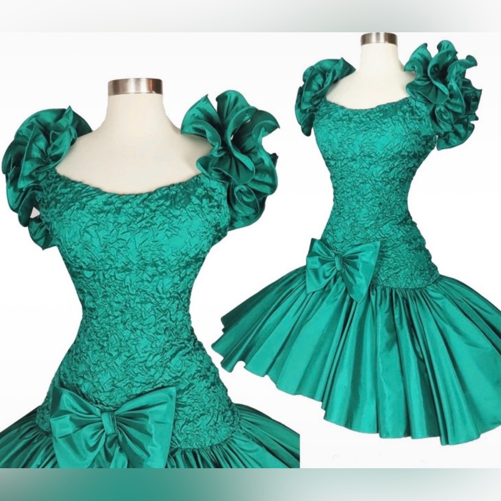 Vintage 1980s Bari Jay Prom Dress